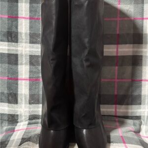 Madden Girl Sleek Black Heeled Boots